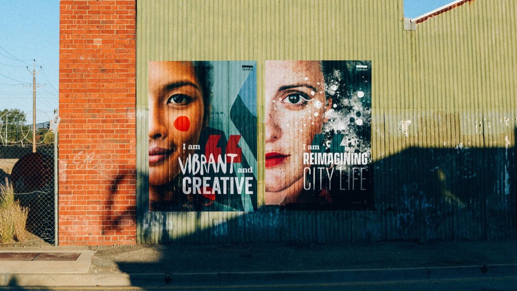 Outdoor posters for research driven brand positioning campaign.