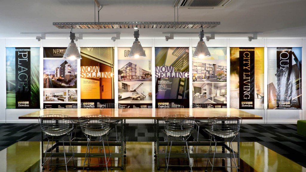 Sales centre design and fit out for land development.
