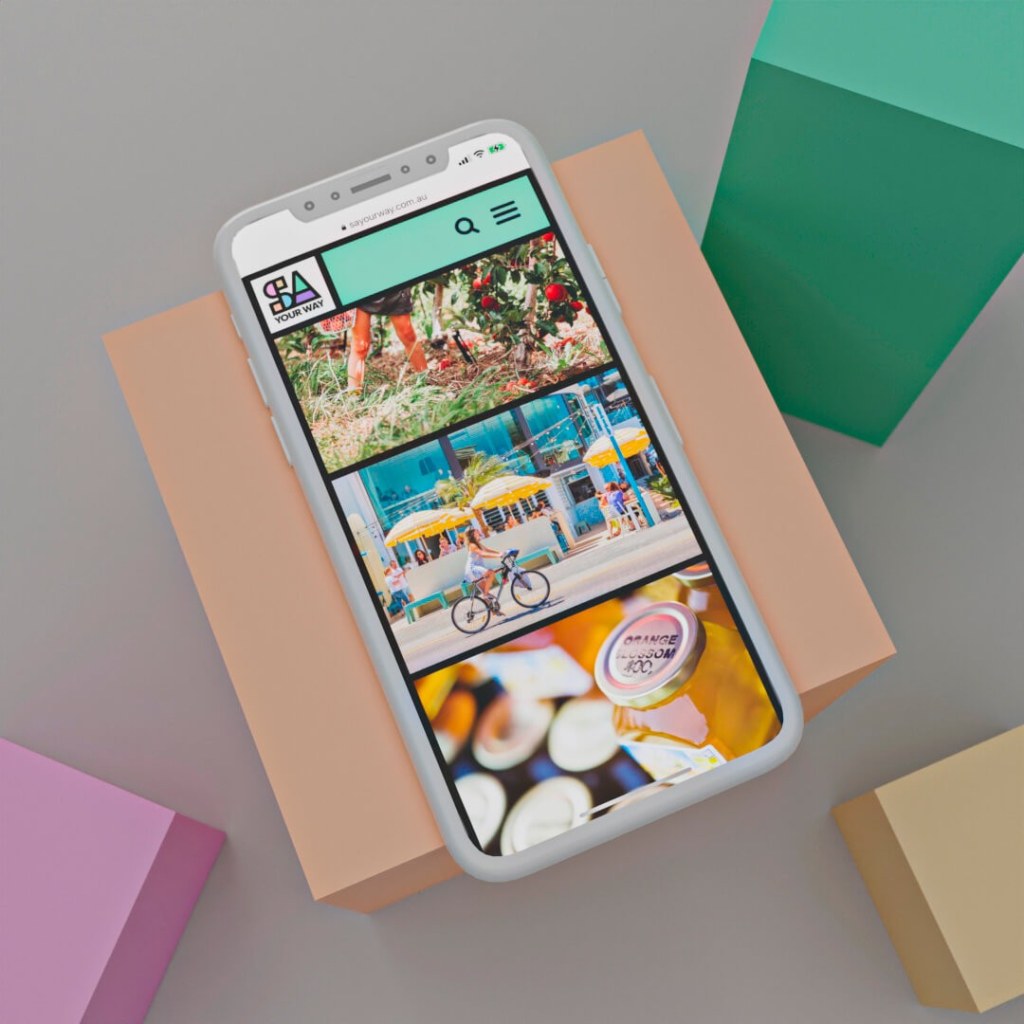 Phone with responsive website design and user experience lead exeution.