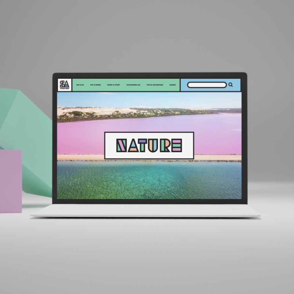 Laptop with UX designed website.